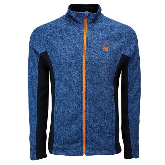 New Spyder Men's Constant Full Zip Sweater Blue​ - Picture 1 of 5
